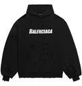 Balenciaga Caps Destroyed Oversize Hoodie