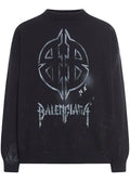 Balenciaga Logo‑Print Hoodie (Cettire)