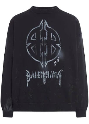 Balenciaga Logo‑Print Hoodie (Cettire)